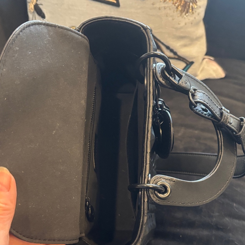 Dior black Geometric Satchel - Picture 14 of 16